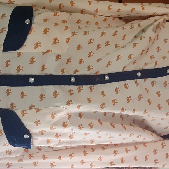 Camel Print Button Up - Picture 2 of 8